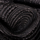 Metallic Black Spirals Luxury Organza Brocade
