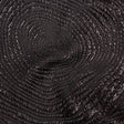 Metallic Black Spirals Luxury Organza Brocade