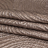 Metallic Timber Wolf Spirals Luxury Organza Brocade
