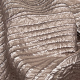 Metallic Timber Wolf Spirals Luxury Organza Brocade