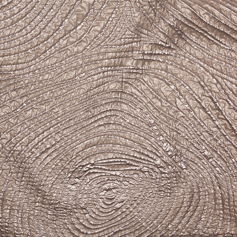 Metallic Timber Wolf Spirals Luxury Organza Brocade