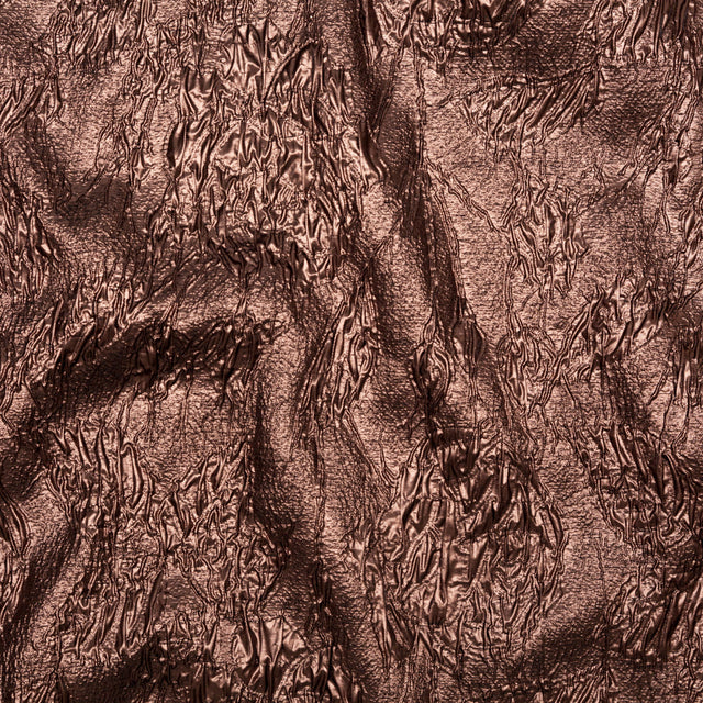 Metallic Pine Cone Crinkled Luxury Brocade