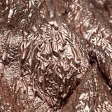 Metallic Teak Crinkled Luxury Brocade