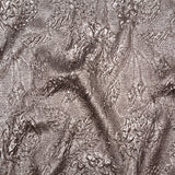 Metallic Cinder Crinkled Luxury Brocade