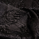 Metallic Black Crinkled Luxury Brocade