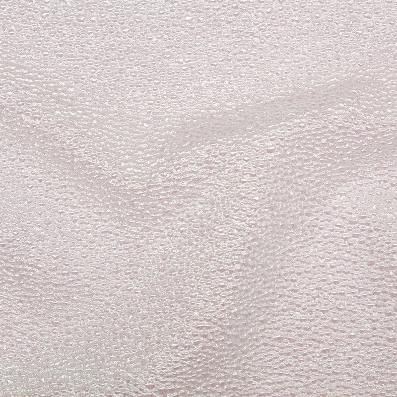 Metallic Bright White and Green Iridescent Bubbly Organza Brocade
