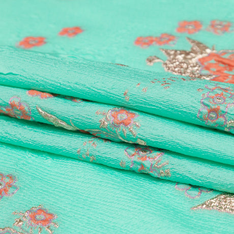 Cascade, Orchid Haze and Metallic Bright Gold Floral Luxury Brocade