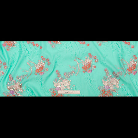 Cascade, Orchid Haze and Metallic Bright Gold Floral Luxury Brocade