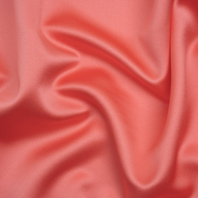 Polyester Satin - Fiesta Coral - Reverie Collection