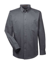 Harriton Men's Foundation Cotton Twill Dress Shirt with Teflon