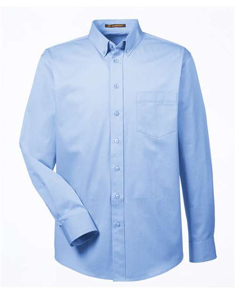 Harriton Men's Foundation Cotton Twill Dress Shirt with Teflon