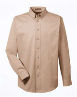 Harriton Men's Foundation Cotton Twill Dress Shirt with Teflon