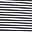 Swim Knit Black and White 1/2 Stripe Nylon Spandex