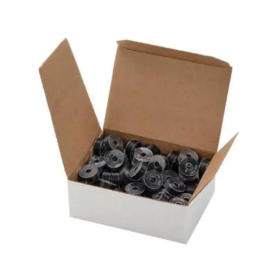 Prewound Clear-Glide Style L Black Bobbins