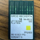 10 Pieces GROZ-BECKERT UY 118 GAS FLX118 GAS Sewing Machine Needles