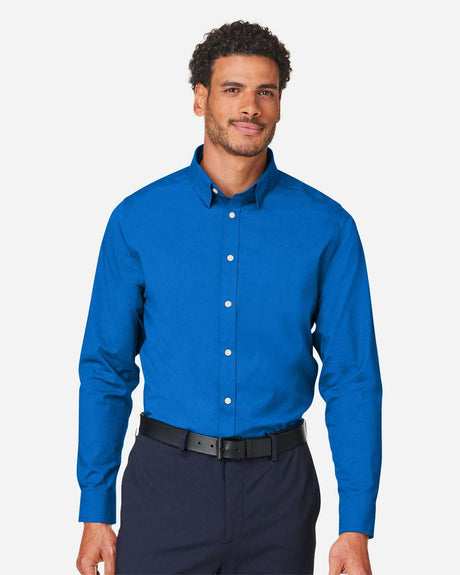 Devon & Jones® Men’s Stretch Poplin Dress Shirt Moisture-Wicking Wrinkle-Resistant Professional Wear