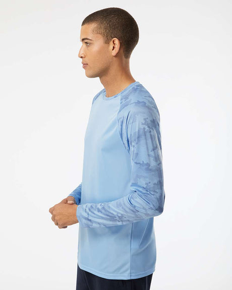 Paragon®Cayman Performance Camo Colorblocked Long Sleeve T Shirt