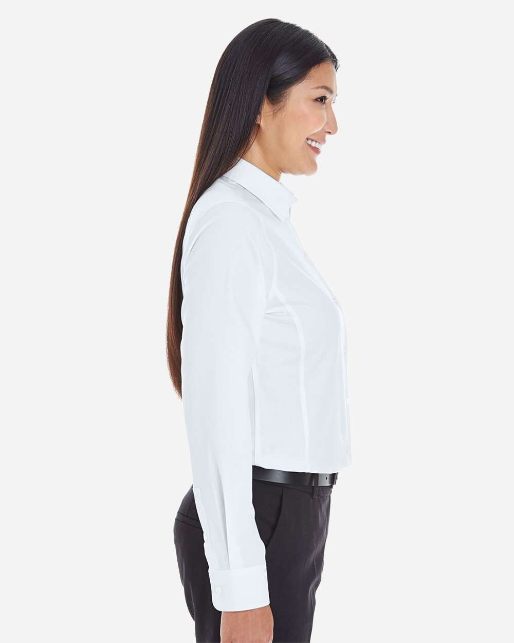 Devon & Jones® Women’s Classic Dobby Dress Shirt Tailored Fit Non-Iron Office & Formal Style