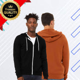 BELLA + CANVAS ®Unisex Sponge Fleece Full-Zip Hoodie Sweatshirt - 3739