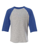 RADYAN® Toddler Baseball Fine Jersey Three Quarter Sleeve Tee