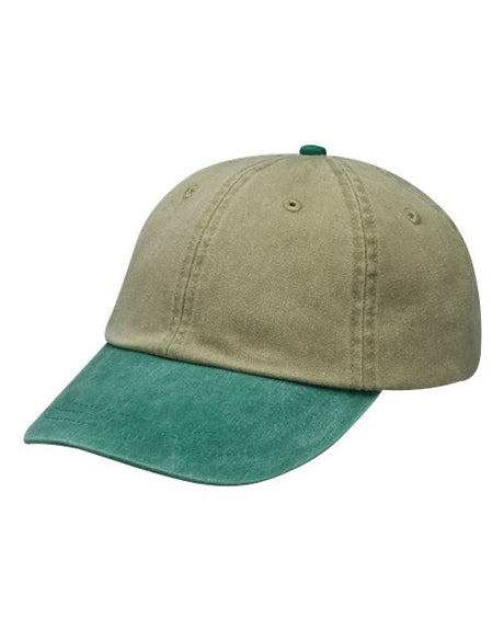 Adams Headwear Optimum Pigment Dyed Dad Hat Vintage Cotton Baseball Cap
