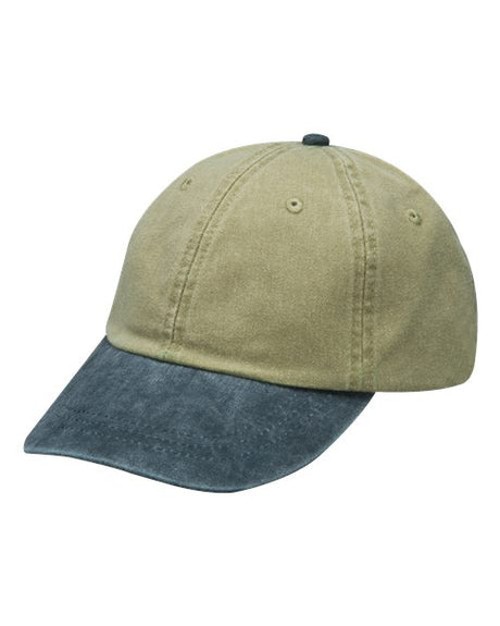 Adams Headwear Optimum Pigment Dyed Dad Hat Vintage Cotton Baseball Cap
