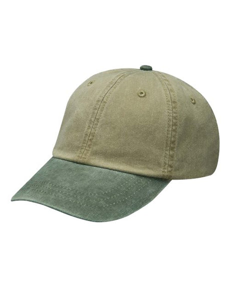 Adams Headwear Optimum Pigment Dyed Dad Hat Vintage Cotton Baseball Cap