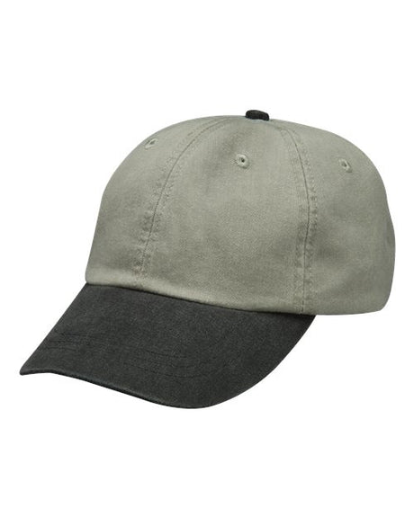 Adams Headwear Optimum Pigment Dyed Dad Hat Vintage Cotton Baseball Cap