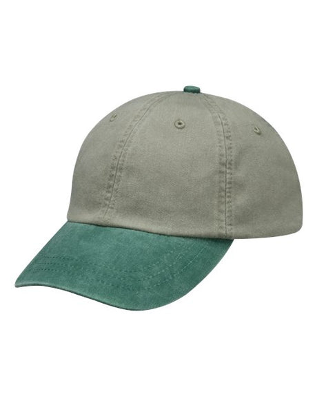 Adams Headwear Optimum Pigment Dyed Dad Hat Vintage Cotton Baseball Cap