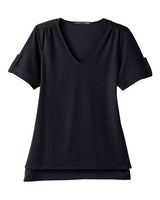 Devon & Jones Women's CrownLux Performance Plaited Rolled Sleeve Shirt