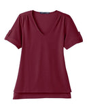 Devon & Jones Women's CrownLux Performance Plaited Rolled Sleeve Shirt