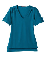 Devon & Jones Women's CrownLux Performance Plaited Rolled Sleeve Shirt