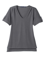 Devon & Jones Women's CrownLux Performance Plaited Rolled Sleeve Shirt