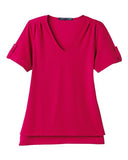 Devon & Jones Women's CrownLux Performance Plaited Rolled Sleeve Shirt