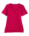 Devon & Jones Women's CrownLux Performance Plaited Rolled Sleeve Shirt