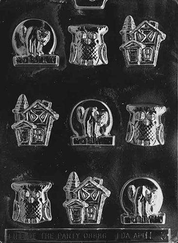 Assorted Halloween With Owl Chocolate Mold - LPH003