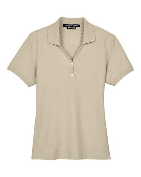 Devon & Jones Women's Pima Piqué Polo