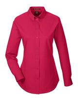 Harriton Women's Foundation Cotton Twill Shirt with Teflon