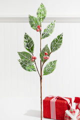 29” Leaf Berry Spray