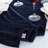 Chenille Shimmer Metallic Jacquard Velvet Table Runner