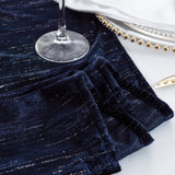 Velvet Table Runner 13x108 Navy Blue