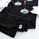 Chenille Shimmer Metallic Jacquard Velvet Table Runner