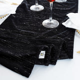 Chenille Shimmer Metallic Jacquard Velvet Table Runner