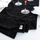 Velvet Table Runner 13x108 Black