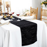 Velvet Table Runner 13x108 Black