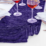 Chenille Shimmer Metallic Jacquard Velvet Table Runner