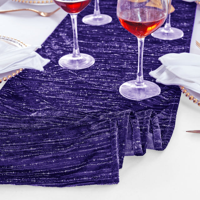 Velvet Table Runner 13x108 Regency Purple