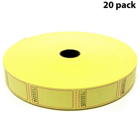 Single Roll Coupon Tickets Multi-colors