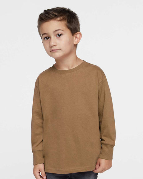 RADYAN® Toddler Fine Jersey Crewneck Long Sleeve Tee - 3302