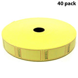 Single Roll Coupon Tickets Multi-colors